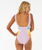 The Rip Curl Womens Sunrise Stripe Swimsuit in Lilac