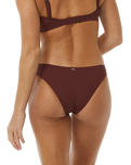 The Rip Curl Womens Premium Surf Cheeky Bikini Bottoms in Plum