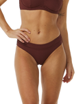 The Rip Curl Womens Premium Surf Full Bikini Bottoms in Plum