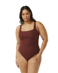 The Rip Curl Womens Premium Surf D-DD One Piece Swimsuit in Plum