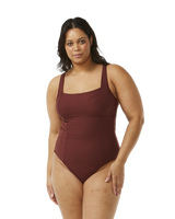 The Rip Curl Womens Premium Surf D-DD One Piece Swimsuit in Plum