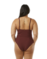 The Rip Curl Womens Premium Surf D-DD One Piece Swimsuit in Plum