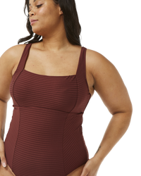 The Rip Curl Womens Premium Surf D-DD One Piece Swimsuit in Plum