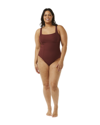 The Rip Curl Womens Premium Surf D-DD One Piece Swimsuit in Plum