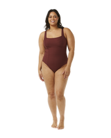 The Rip Curl Womens Premium Surf D-DD One Piece Swimsuit in Plum