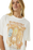 The Rip Curl Womens Tropical Tour Heritage T-Shirt in Bone