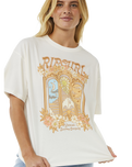 The Rip Curl Womens Tropical Tour Heritage T-Shirt in Bone