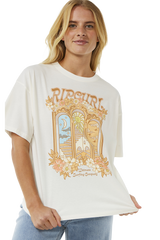 The Rip Curl Womens Tropical Tour Heritage T-Shirt in Bone