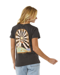 The Rip Curl Womens Magic Bay Standard T-Shirt in Washed Black