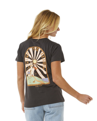 The Rip Curl Womens Magic Bay Standard T-Shirt in Washed Black