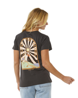 The Rip Curl Womens Magic Bay Standard T-Shirt in Washed Black