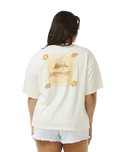 The Rip Curl Womens Island Heritage T-Shirt in Bone