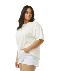 The Rip Curl Womens Island Heritage T-Shirt in Bone