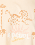 The Rip Curl Womens Jeffreys Crop T-Shirt in Light Orange