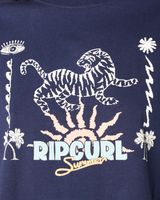 The Rip Curl Womens Jeffreys Crop T-Shirt in Navy