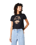 The Rip Curl Womens Re-Entry T-Shirt in Black