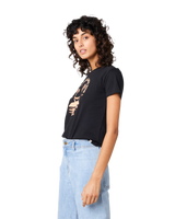 The Rip Curl Womens Re-Entry T-Shirt in Black