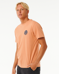 The Rip Curl Mens Wetsuit Icon T-Shirt in Clay