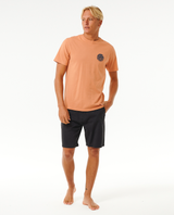 The Rip Curl Mens Wetsuit Icon T-Shirt in Clay