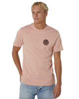 The Rip Curl Mens Wetsuit Icon T-Shirt in Light Peach