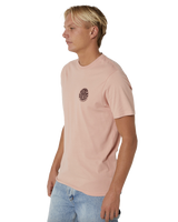 The Rip Curl Mens Wetsuit Icon T-Shirt in Light Peach