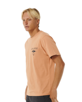 The Rip Curl Mens Fade Out Icon T-Shirt in Clay