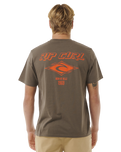 The Rip Curl Mens Fade Out Icon T-Shirt in Rock