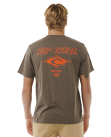 The Rip Curl Mens Fade Out Icon T-Shirt in Rock