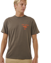 The Rip Curl Mens Fade Out Icon T-Shirt in Rock