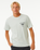 The Rip Curl Mens Fade Out Icon T-Shirt in Light Green