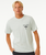 The Rip Curl Mens Fade Out Icon T-Shirt in Light Green