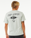 The Rip Curl Mens Fade Out Icon T-Shirt in Light Green