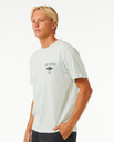 The Rip Curl Mens Fade Out Icon T-Shirt in Light Green