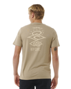 The Rip Curl Mens Search Icon T-Shirt in Sand Dune