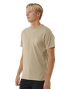 The Rip Curl Mens Search Icon T-Shirt in Sand Dune