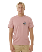 The Rip Curl Mens Search Icon T-Shirt in Mushroom