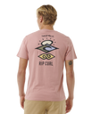 The Rip Curl Mens Search Icon T-Shirt in Mushroom