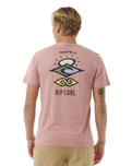 The Rip Curl Mens Search Icon T-Shirt in Mushroom