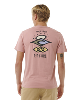 The Rip Curl Mens Search Icon T-Shirt in Mushroom