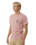 The Rip Curl Mens Search Icon T-Shirt in Mushroom