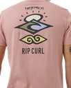 The Rip Curl Mens Search Icon T-Shirt in Mushroom