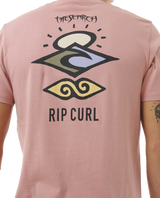 The Rip Curl Mens Search Icon T-Shirt in Mushroom