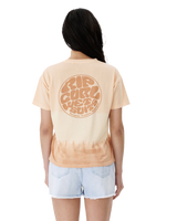 The Rip Curl Womens Womens Wetsuit Icon T-Shirt in Light Peach