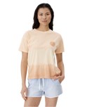 The Rip Curl Womens Womens Wetsuit Icon T-Shirt in Light Peach