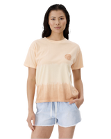 The Rip Curl Womens Womens Wetsuit Icon T-Shirt in Light Peach