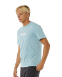 The Rip Curl Mens Big Mumma Icon T-Shirt in Blue & Grey