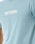 The Rip Curl Mens Big Mumma Icon T-Shirt in Blue & Grey