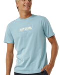 The Rip Curl Mens Big Mumma Icon T-Shirt in Blue & Grey