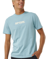 The Rip Curl Mens Big Mumma Icon T-Shirt in Blue & Grey