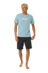 The Rip Curl Mens Big Mumma Icon T-Shirt in Blue & Grey